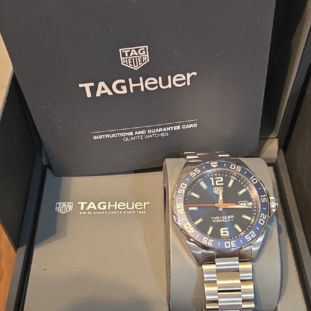TAG Heuer Blue Dial Silver Bracelet Watch